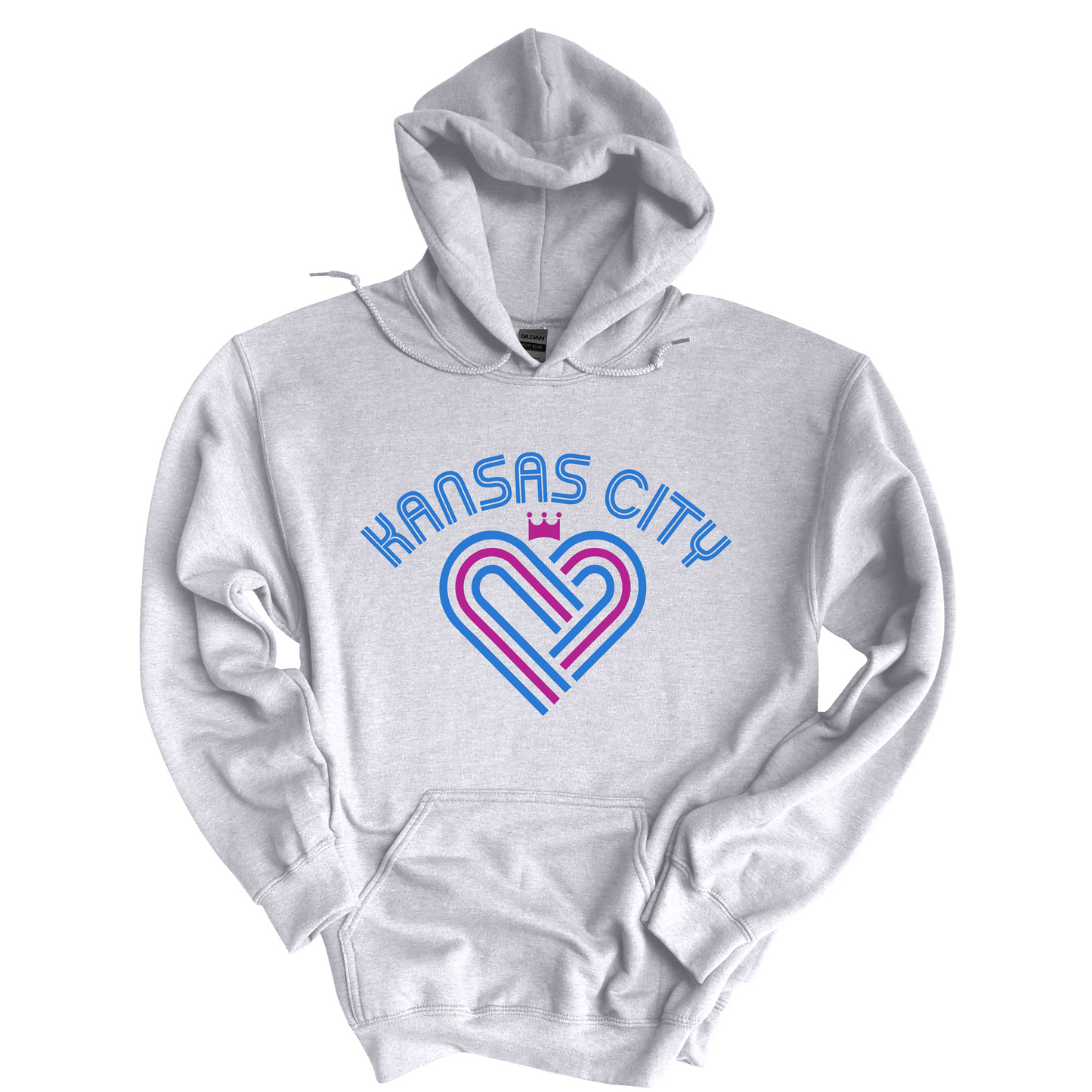 KC Heart on Ash Gray