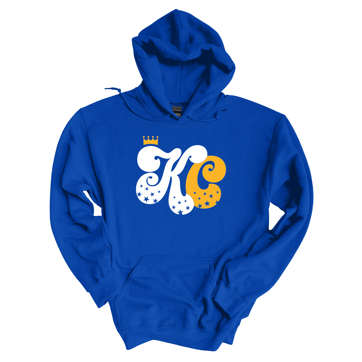 KC Stars and Crown on Royal Blue