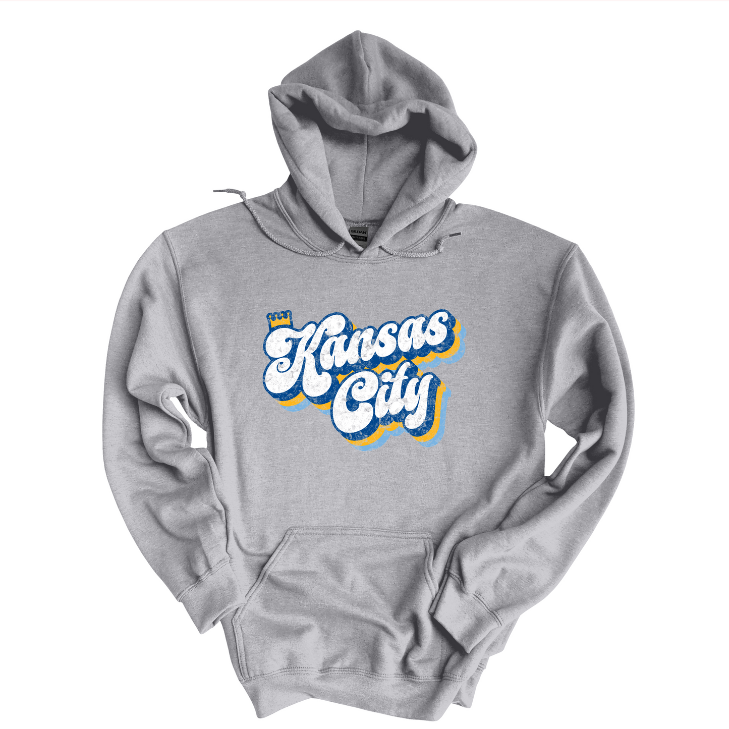 Distressed Kansas City on Gray