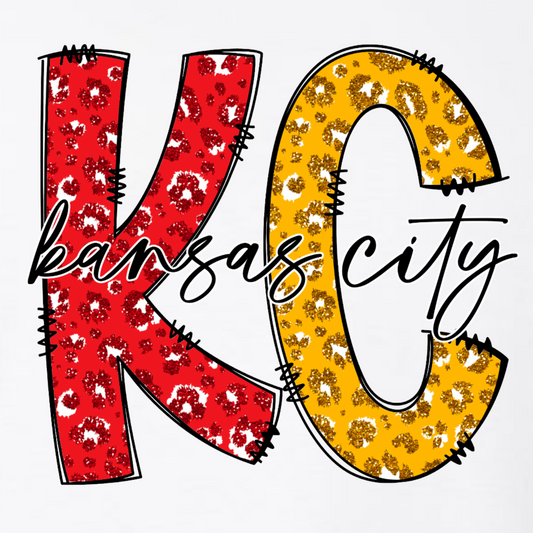KC Faux Glitter Leopard
