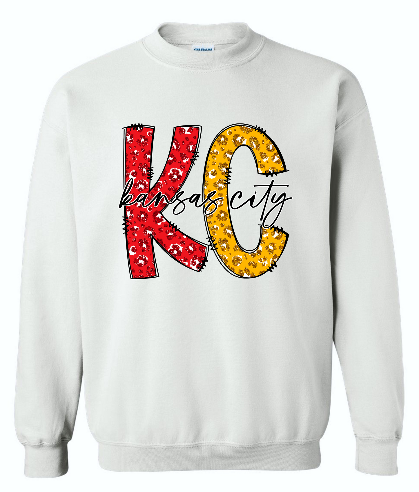 KC Faux Glitter Leopard