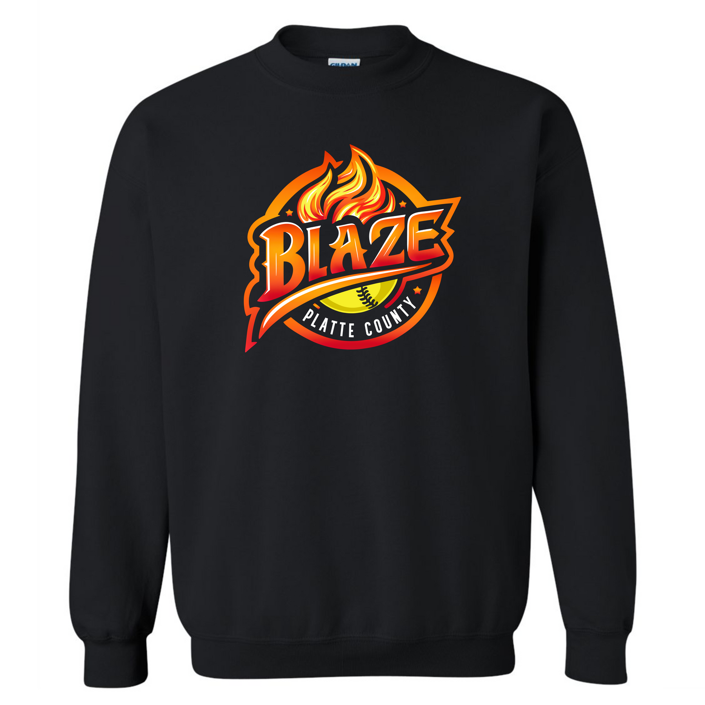 Blaze on black