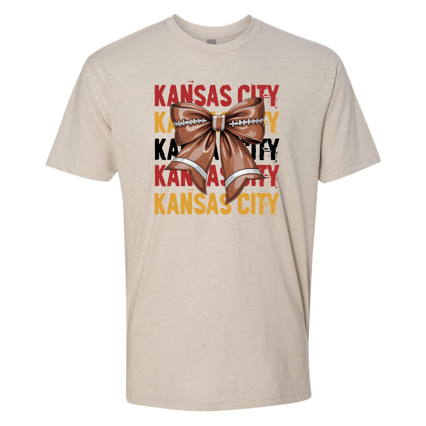Adult Kansas City Football Bow on Sand