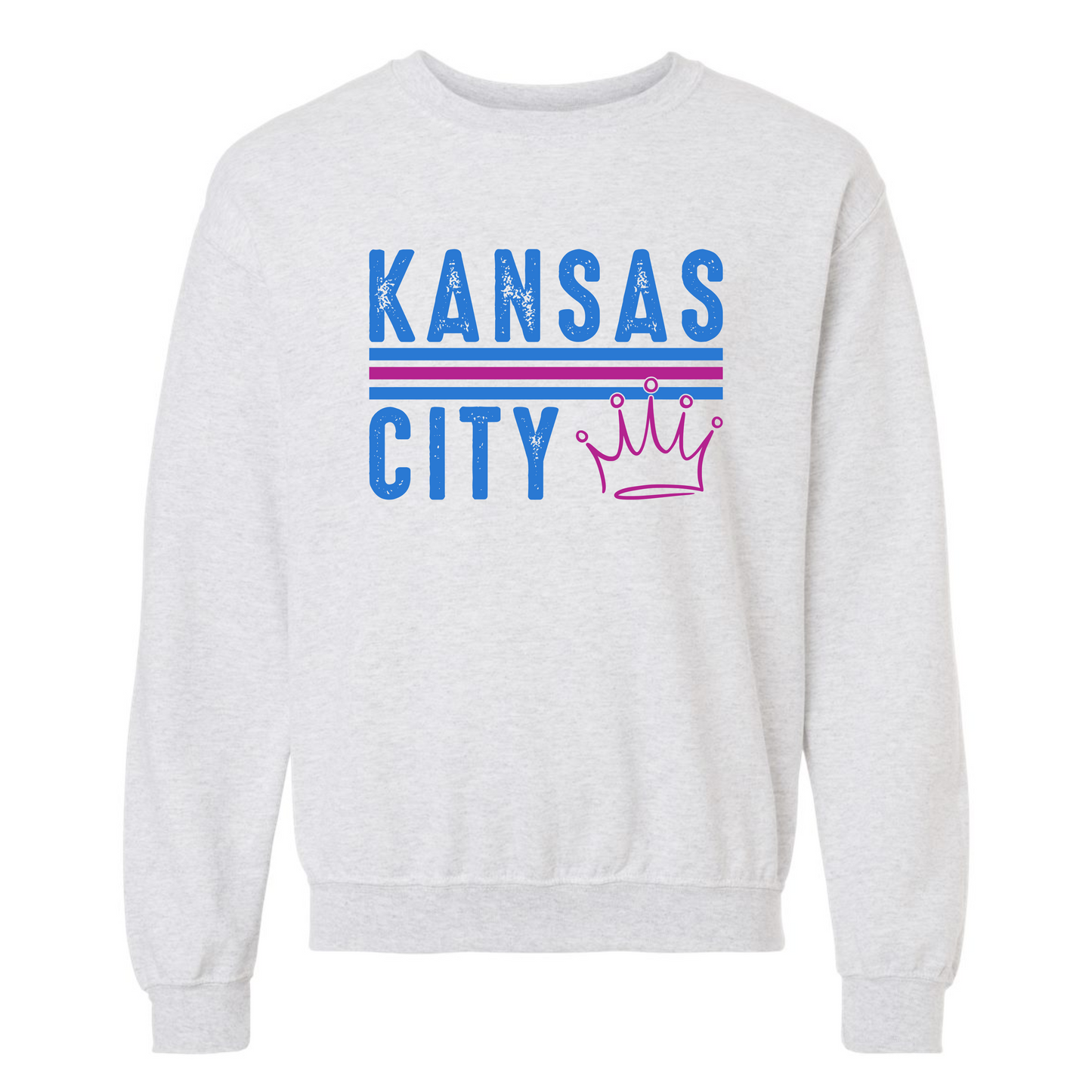 Kansas City with Crown on Ash Gray