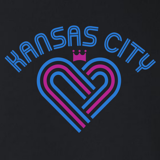 KC Heart on Black