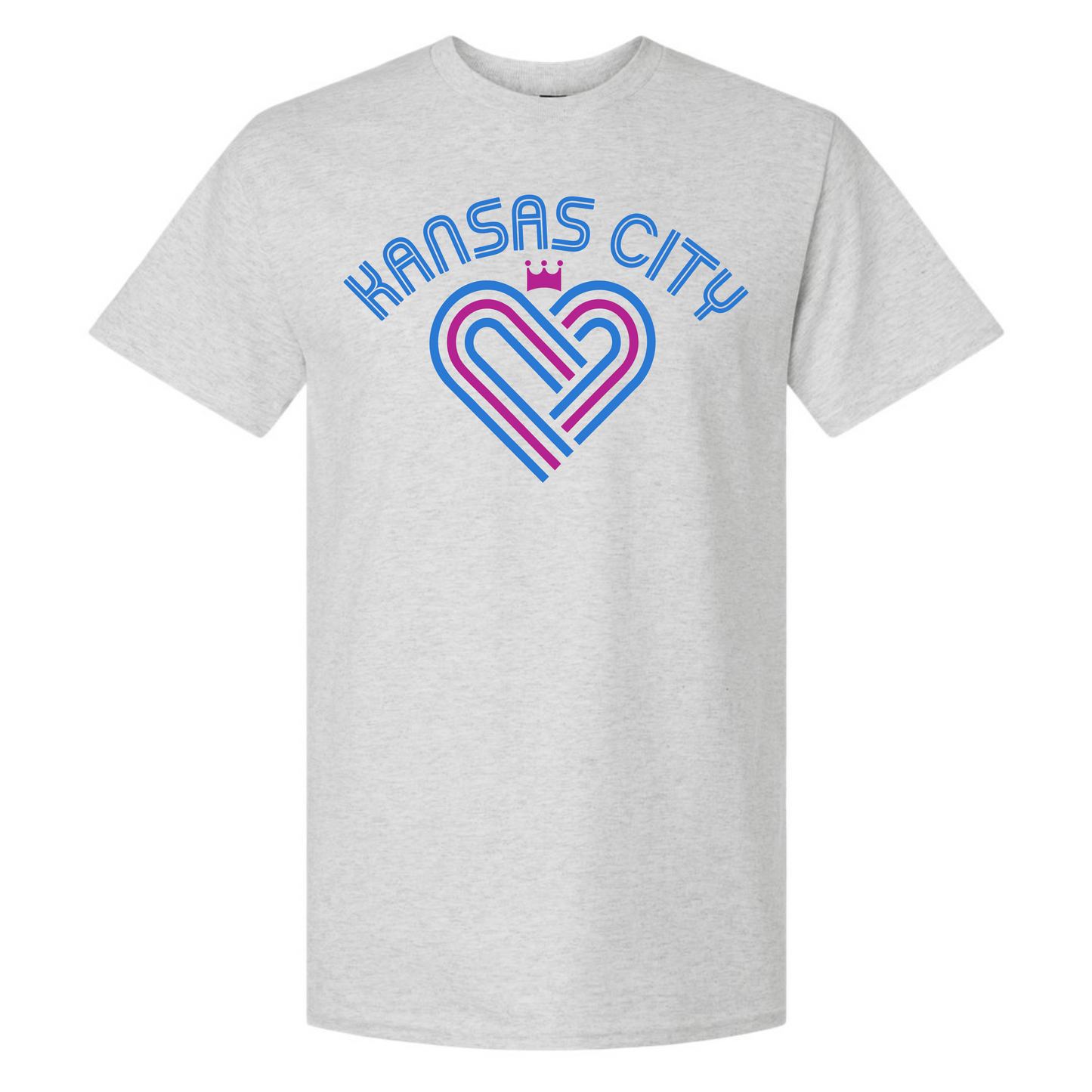 KC Heart on Ash Gray