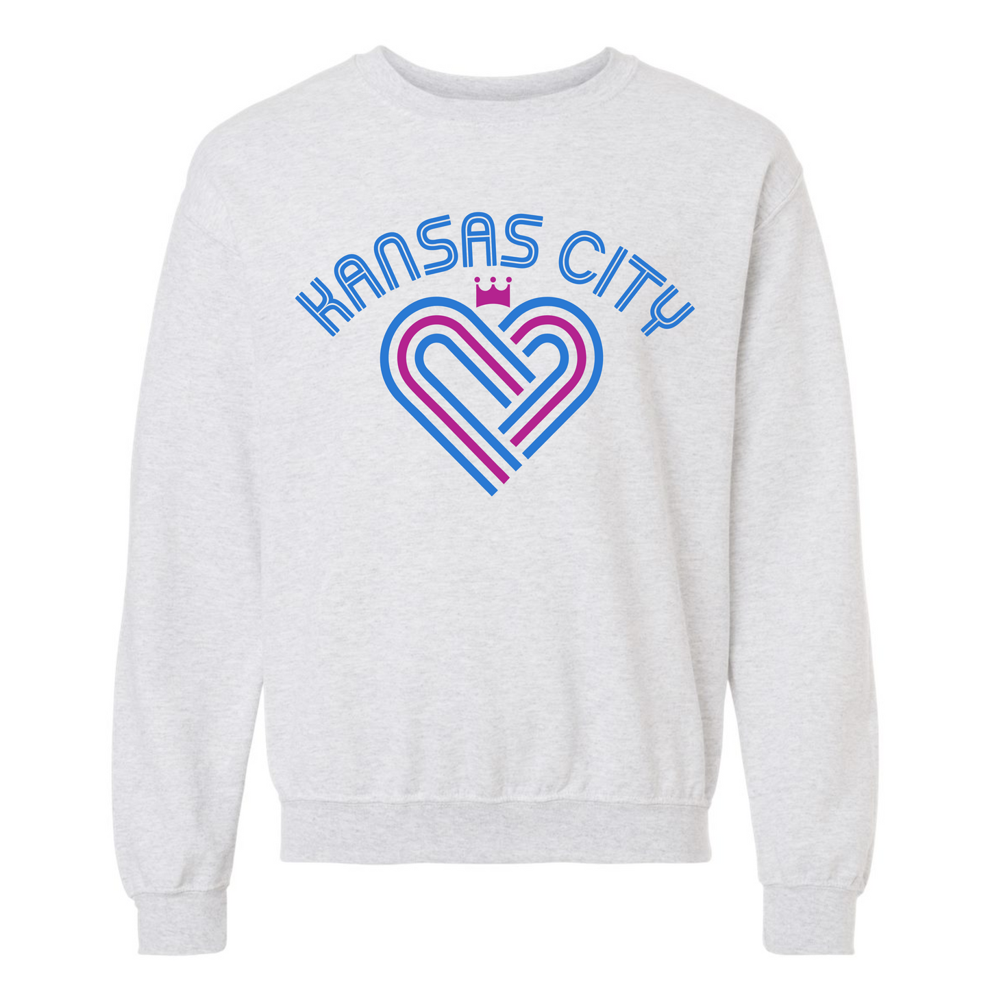 KC Heart on Ash Gray