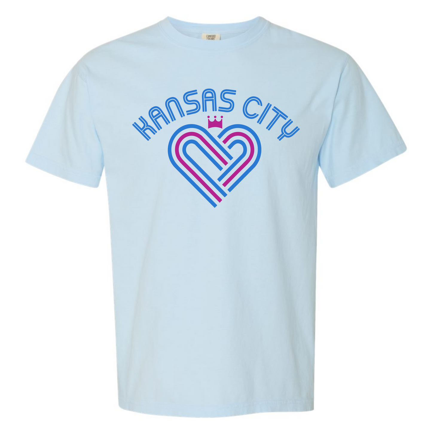 KC Heart on Light Blue