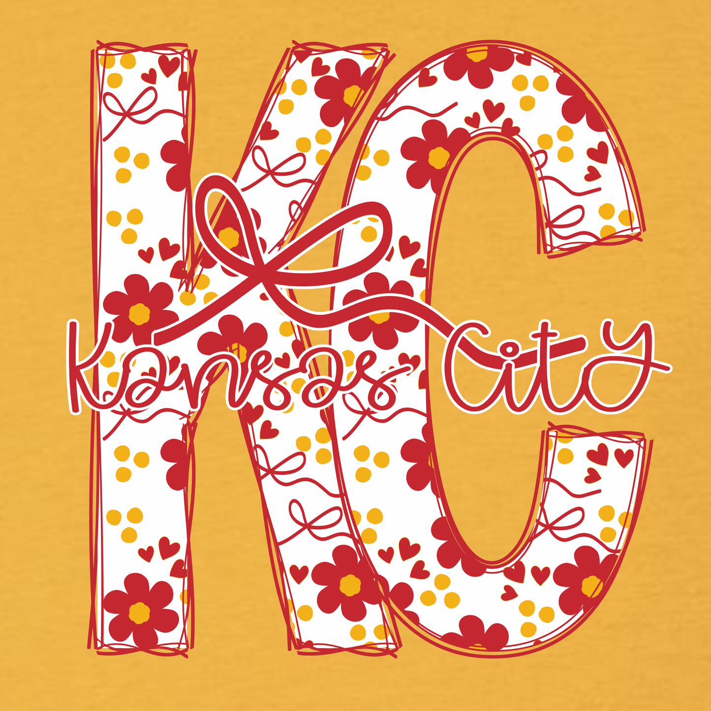 Flower KC on Yellow