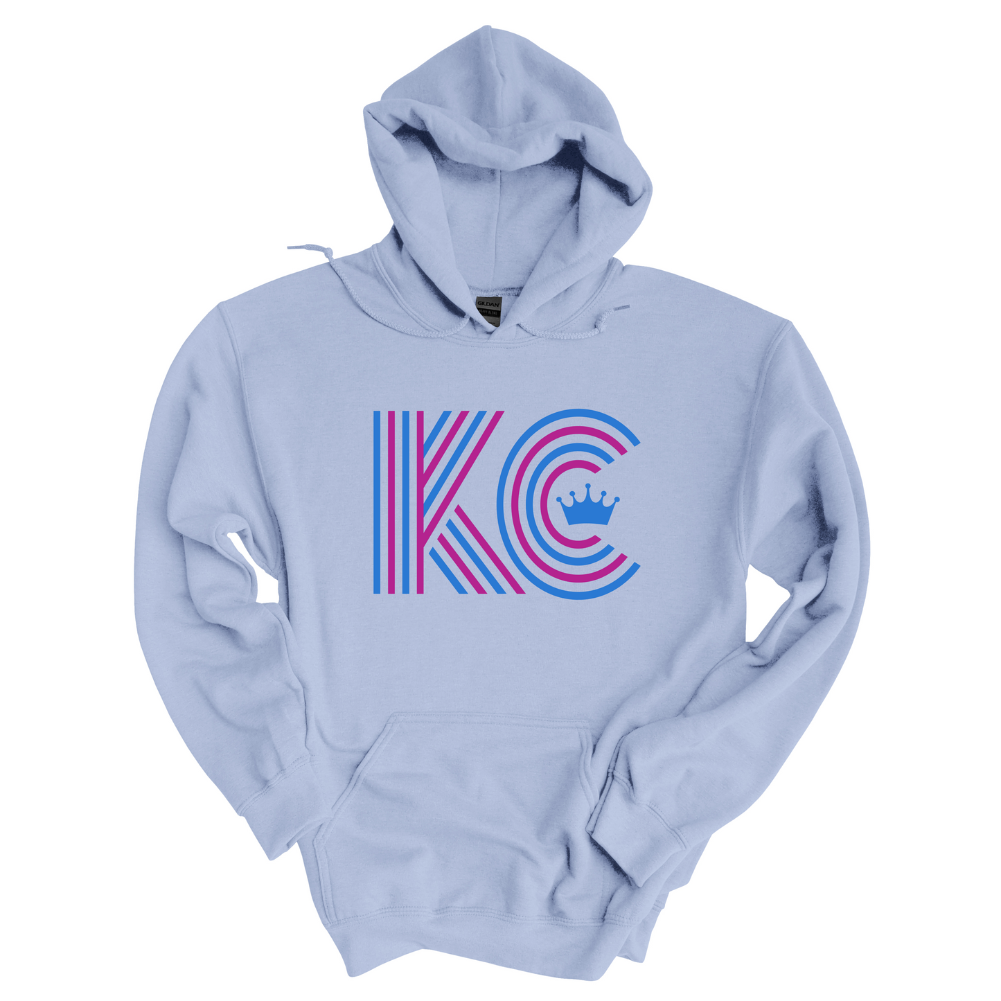 KC Stripes on light blue