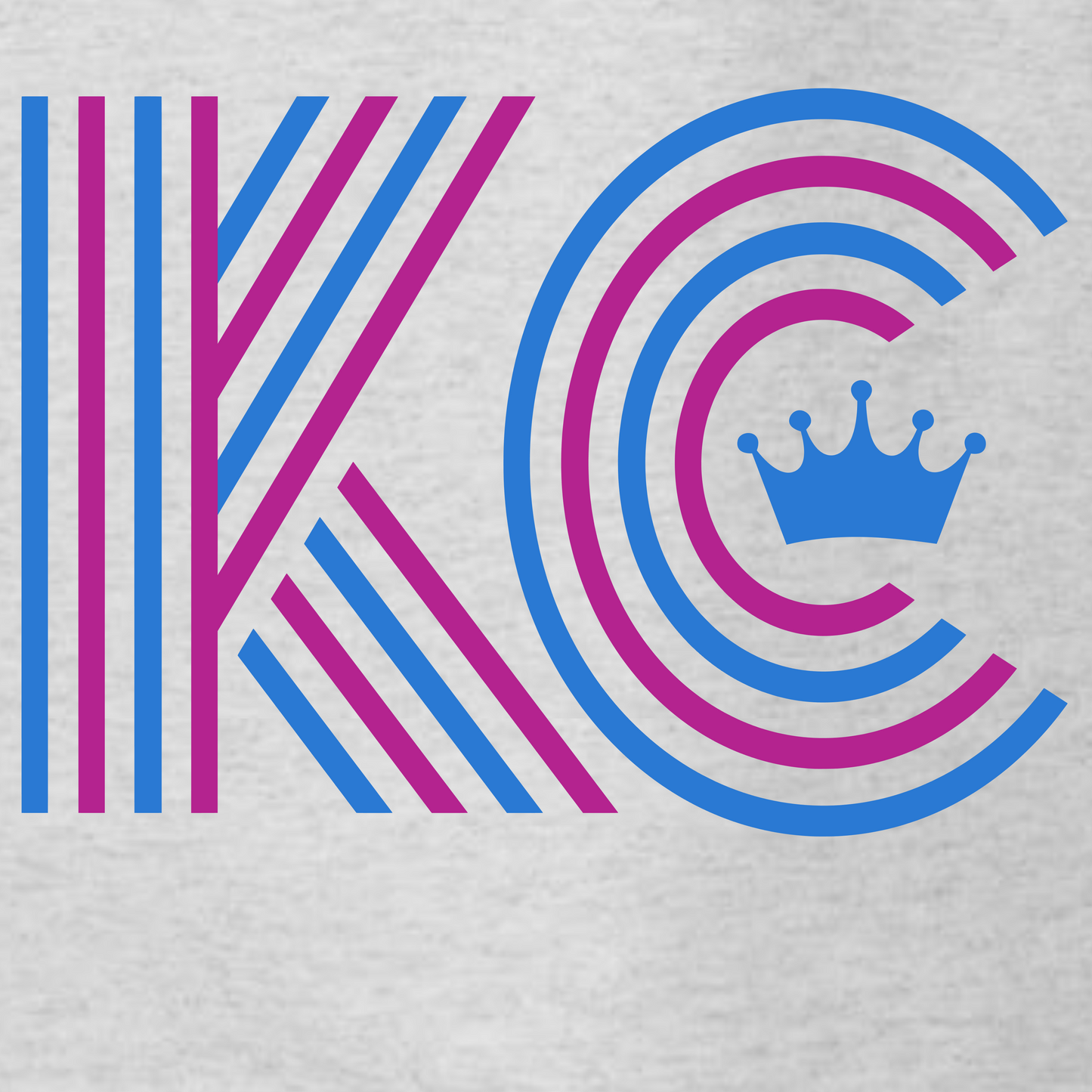 KC Stripes on Ash Gray