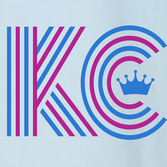 KC Stripes on light blue