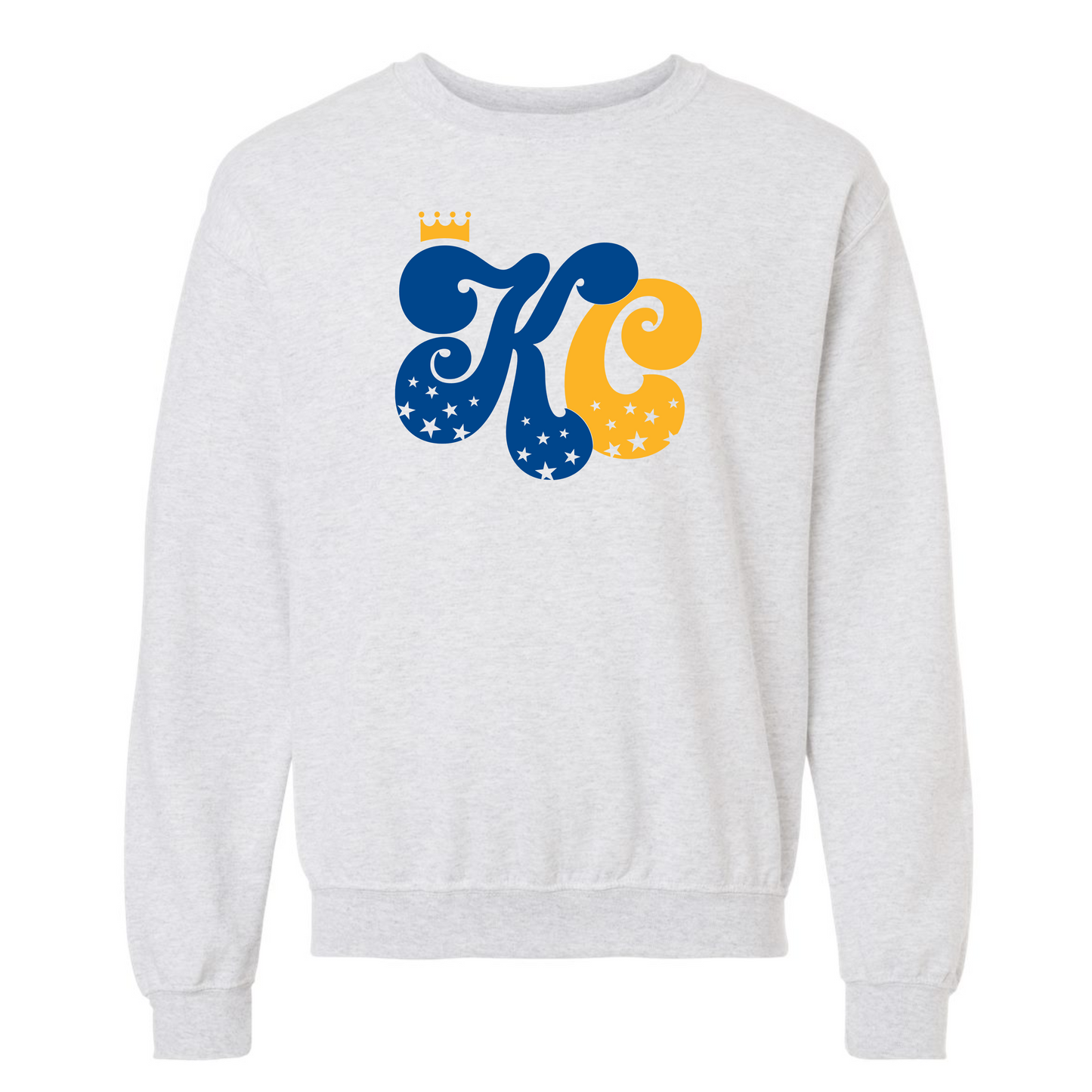 KC Stars and Crown on Ash Gray