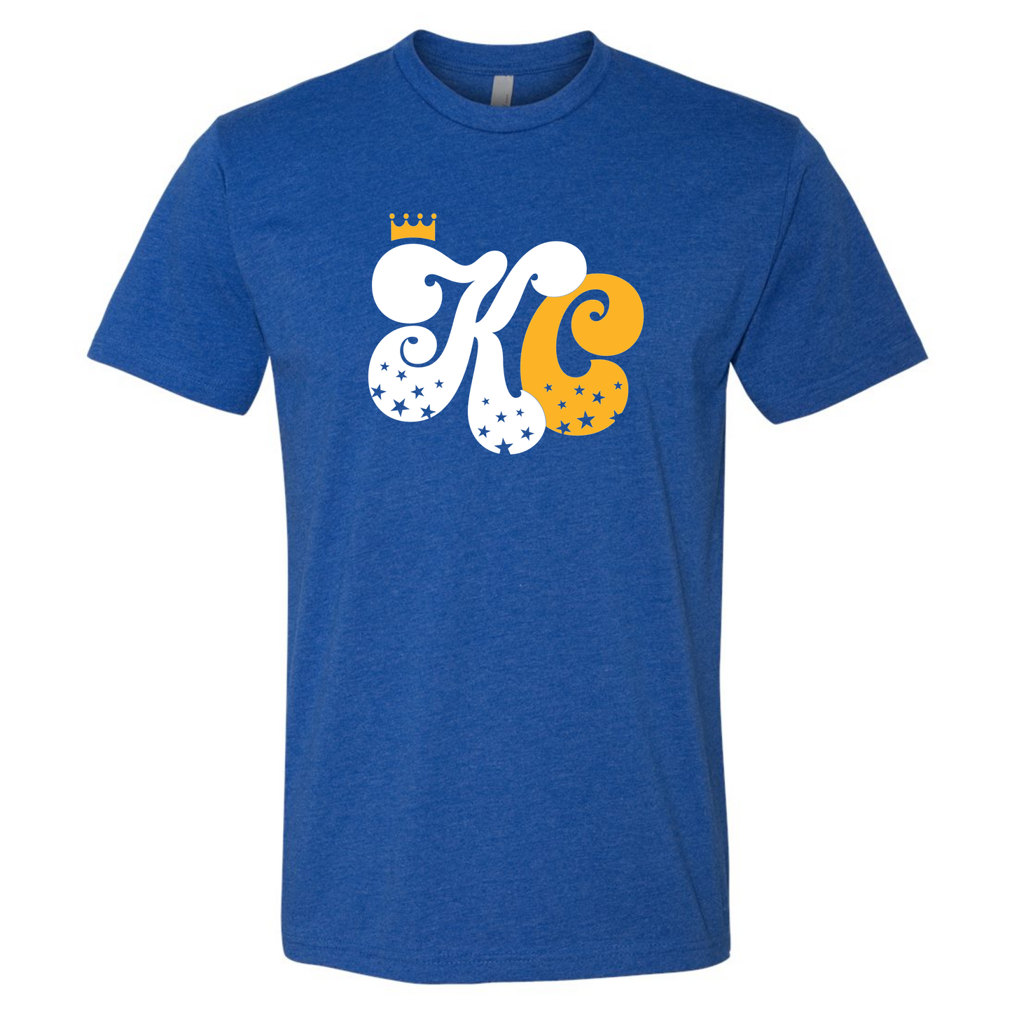 KC Stars and Crown on Royal Blue