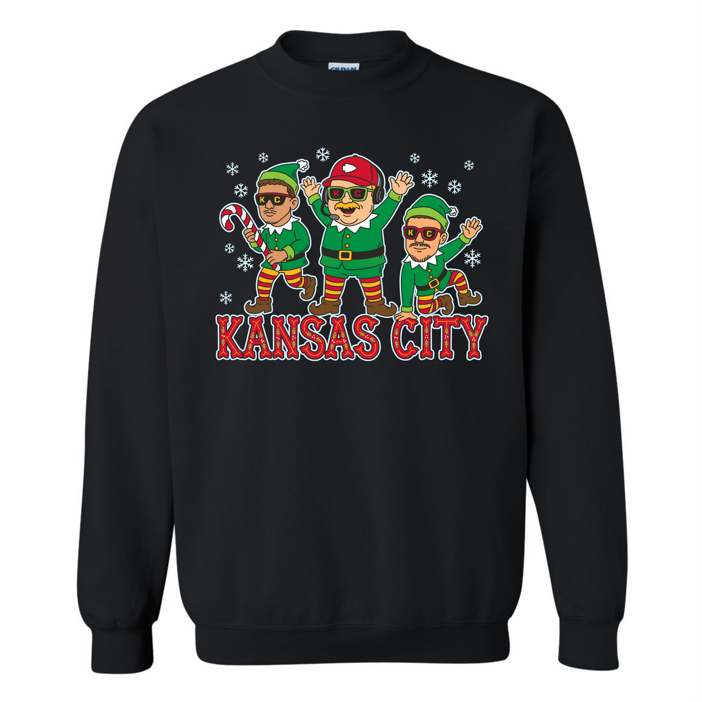 Kansas City team on black