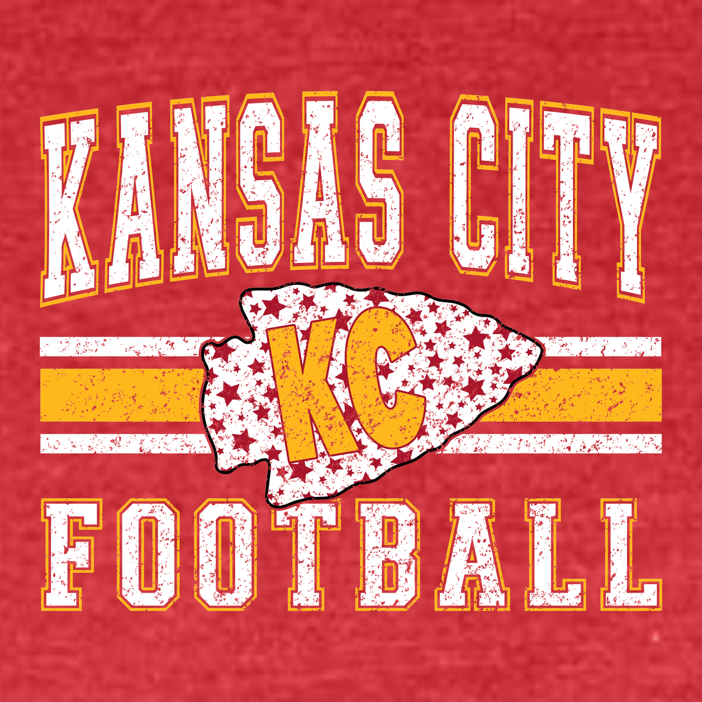 Kansas City Football w/ arrowhead