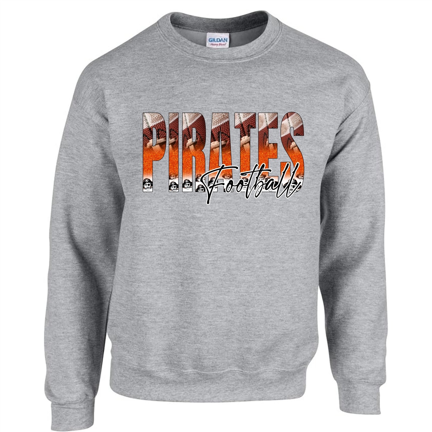 Pirates Football print with faux glitter