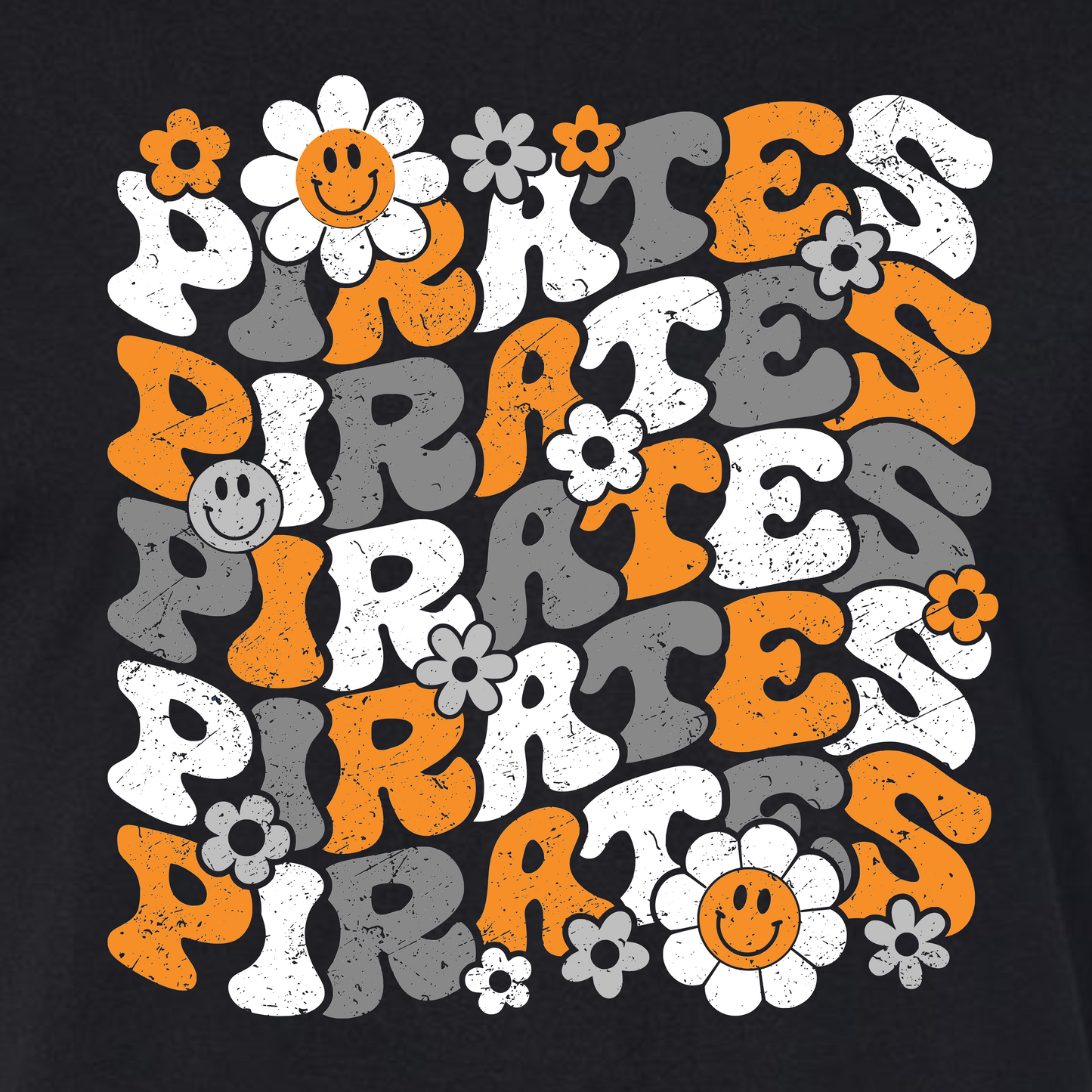 Pirates Retro Flowers