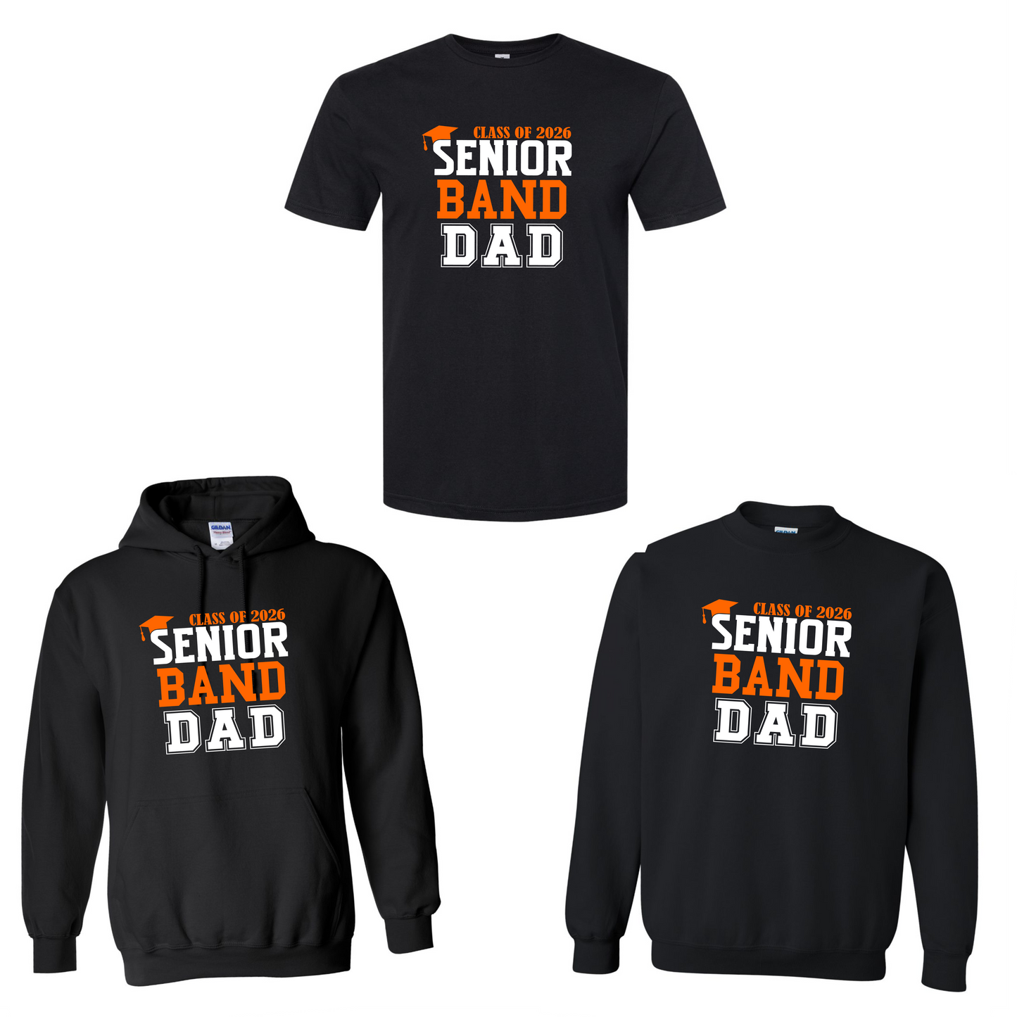 2026 Senior Band Dad on black