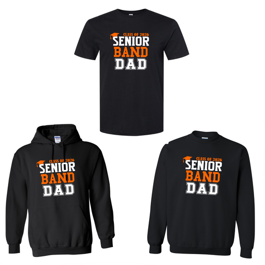 2026 Senior Band Dad on black