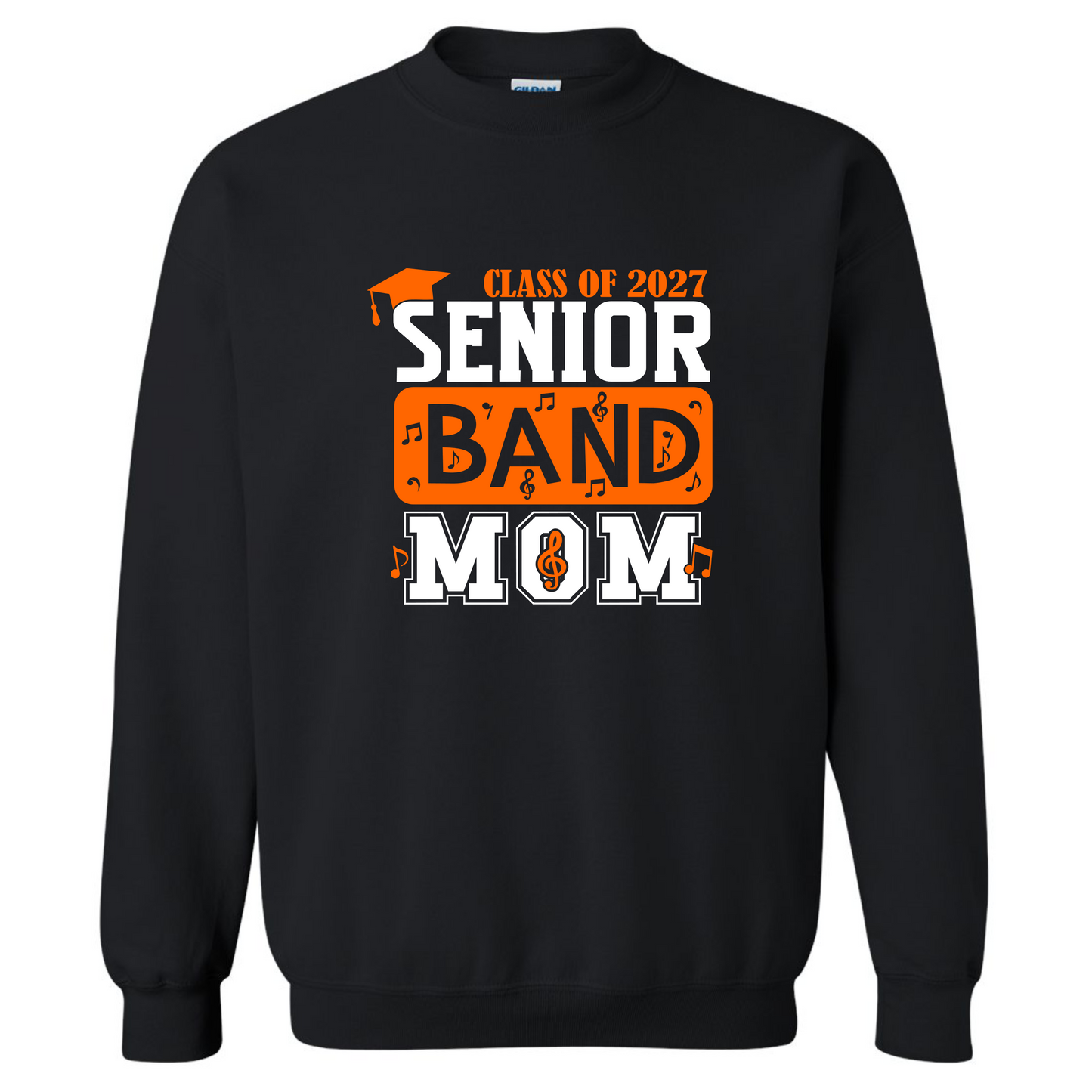 2027 Senior Band Mom on black