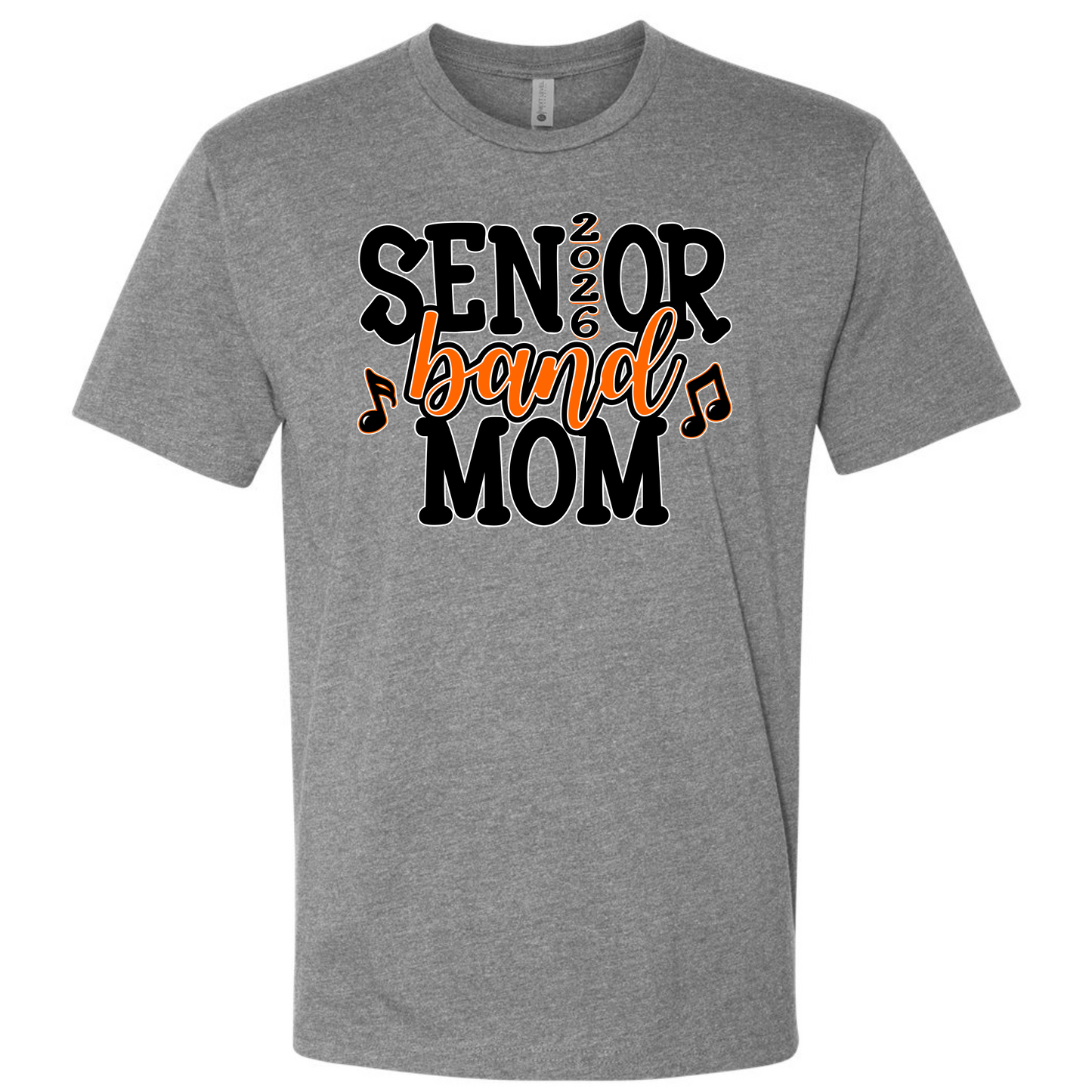 Senior Band Mom 2026 on Gray