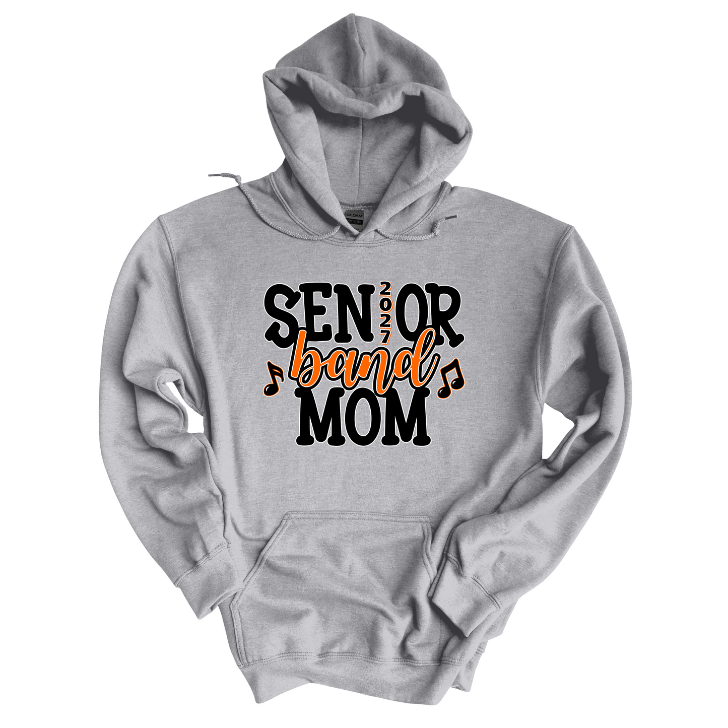 Senior Band Mom 2027 on Sport Gray
