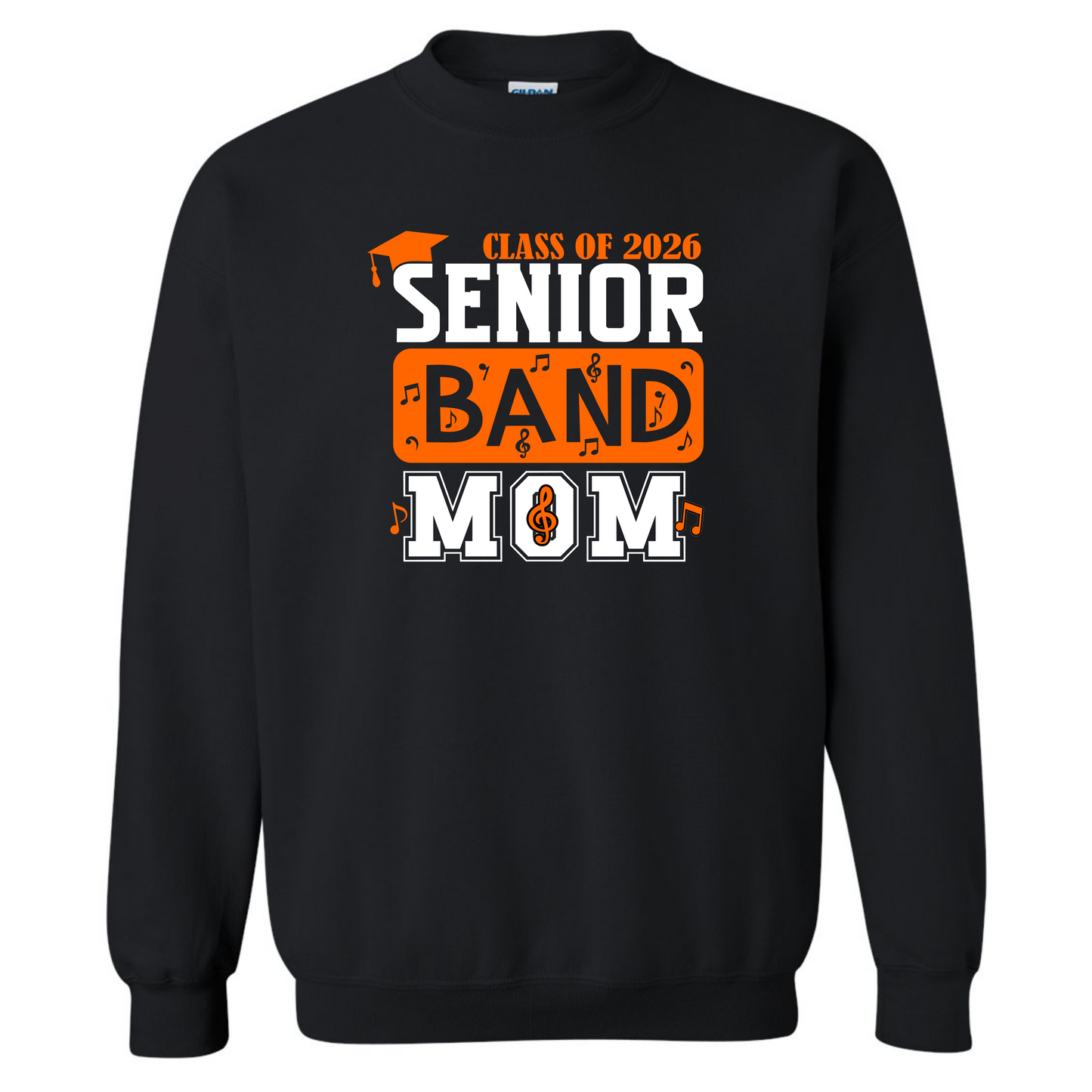 2026 Senior Band Mom on black