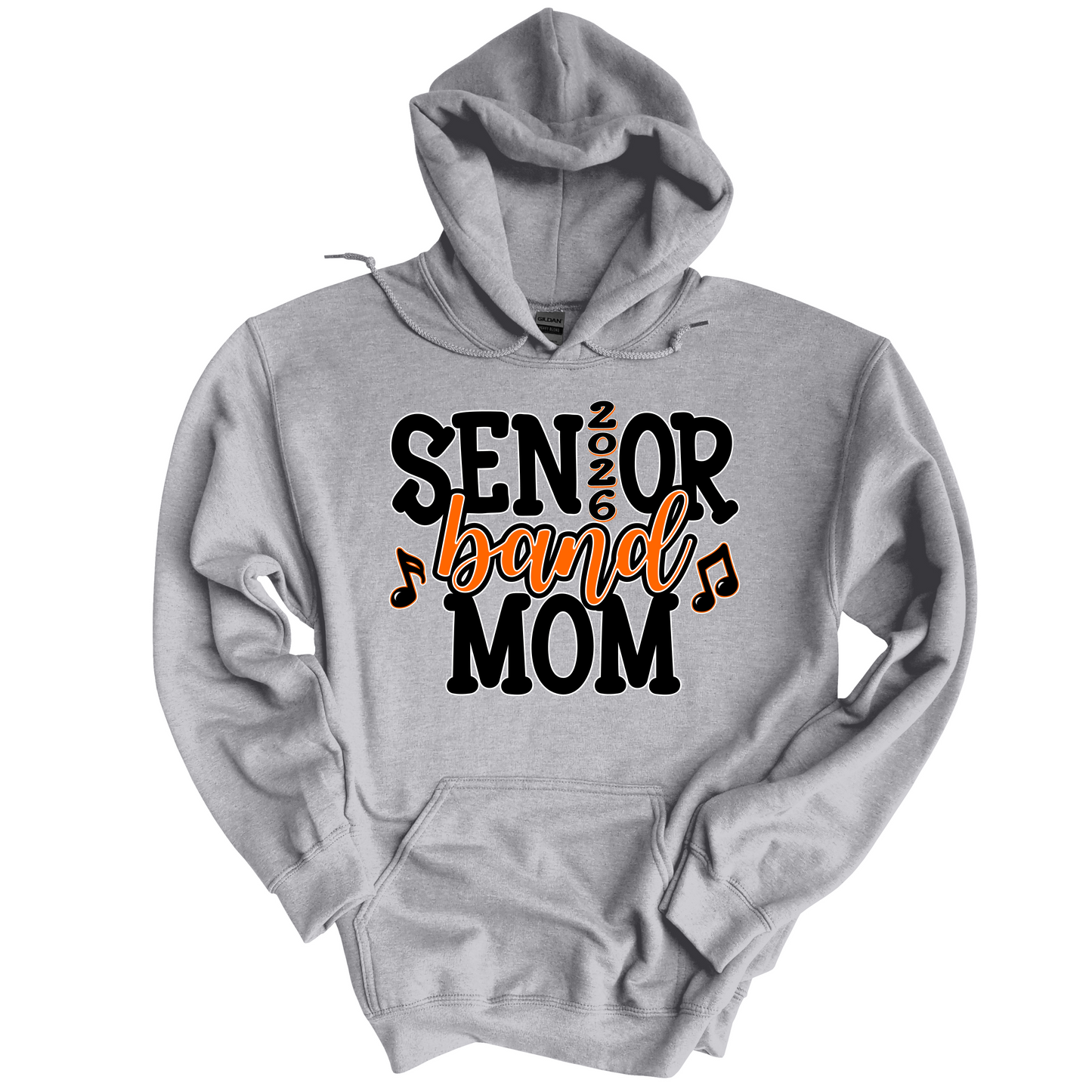 Senior Band Mom 2026 on Gray