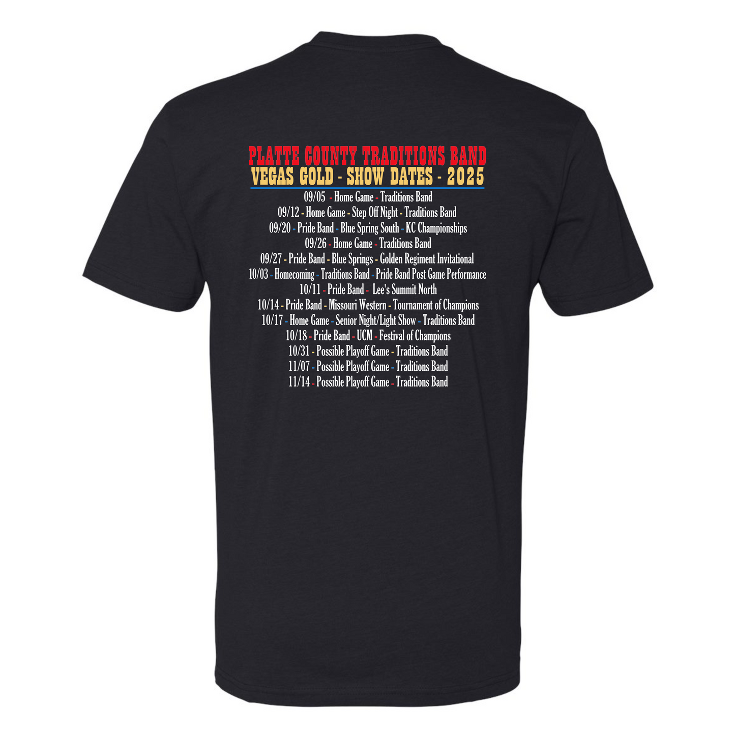 Traditions Band "Vegas Gold" T-Shirt