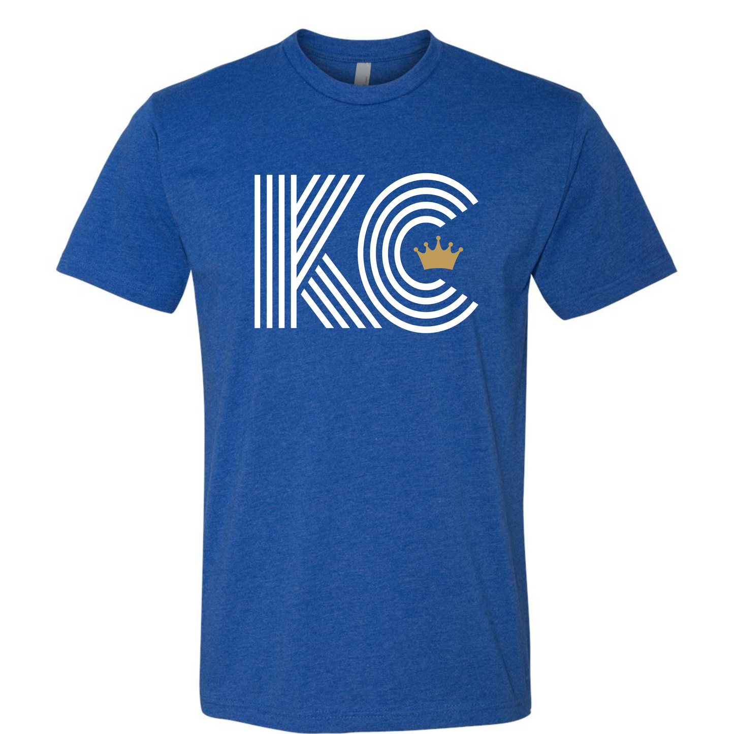 KC with Crown on Royal Blue