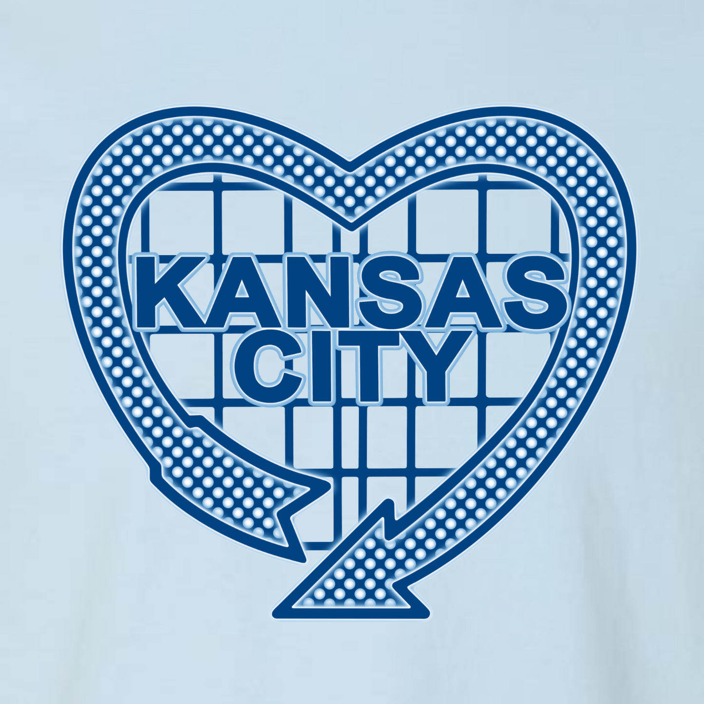 Comfort Colors - Kansas City Blue Heart