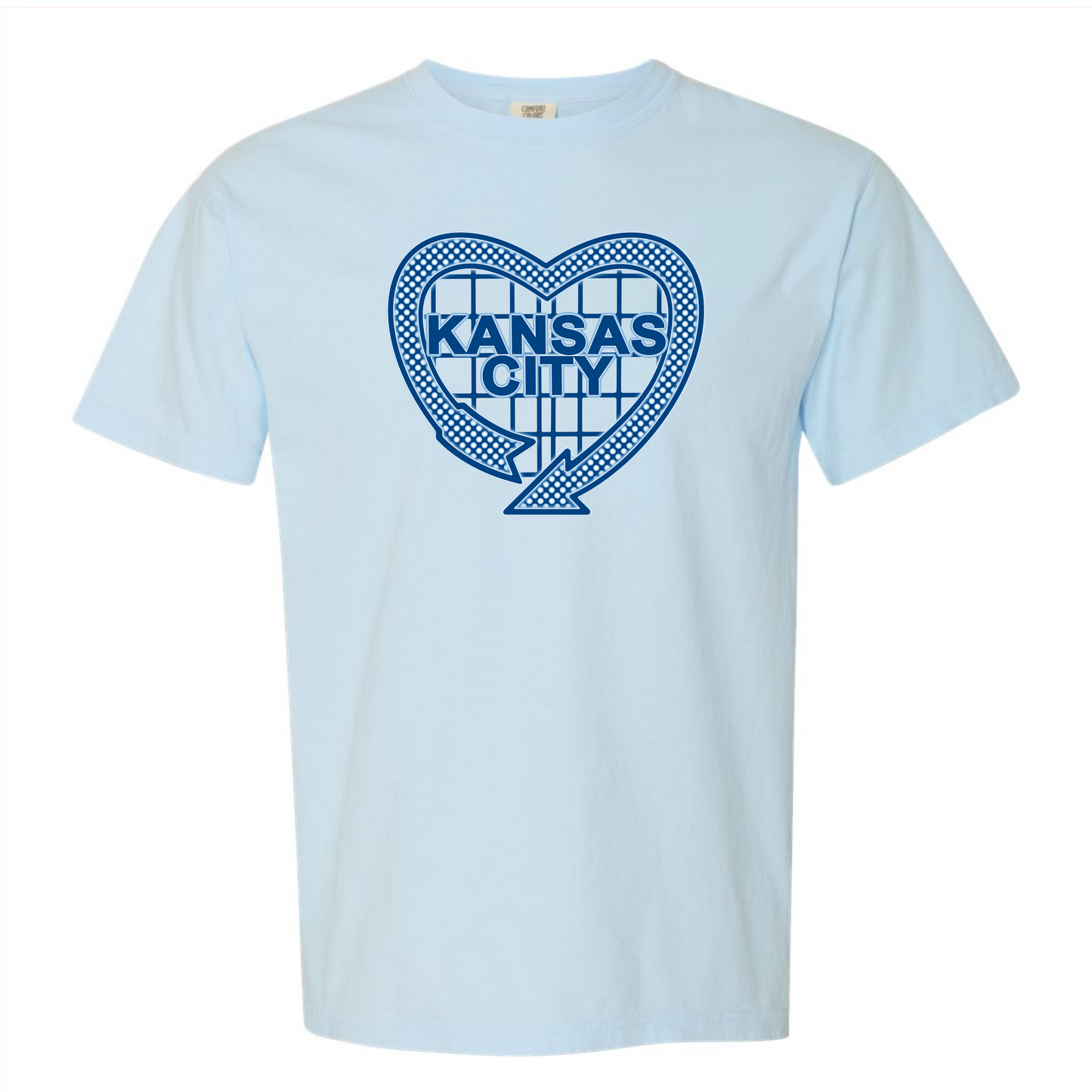 Comfort Colors - Kansas City Blue Heart