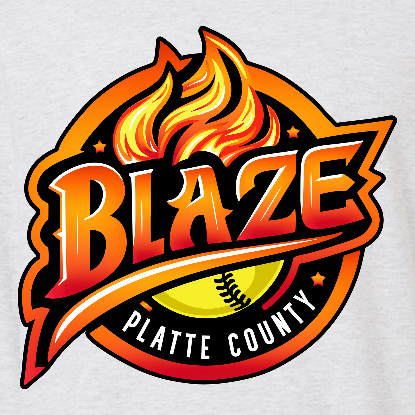 Blaze on ash gray