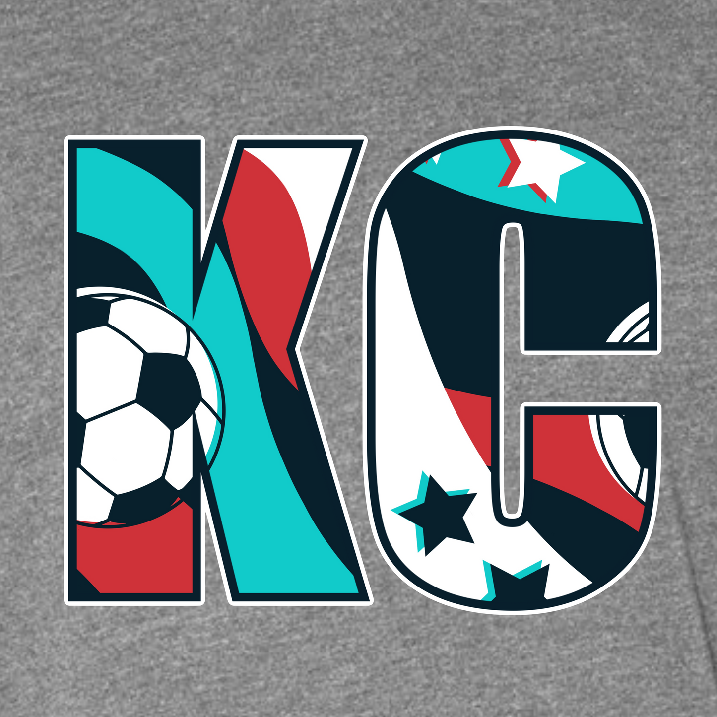 KC Pattern on gray