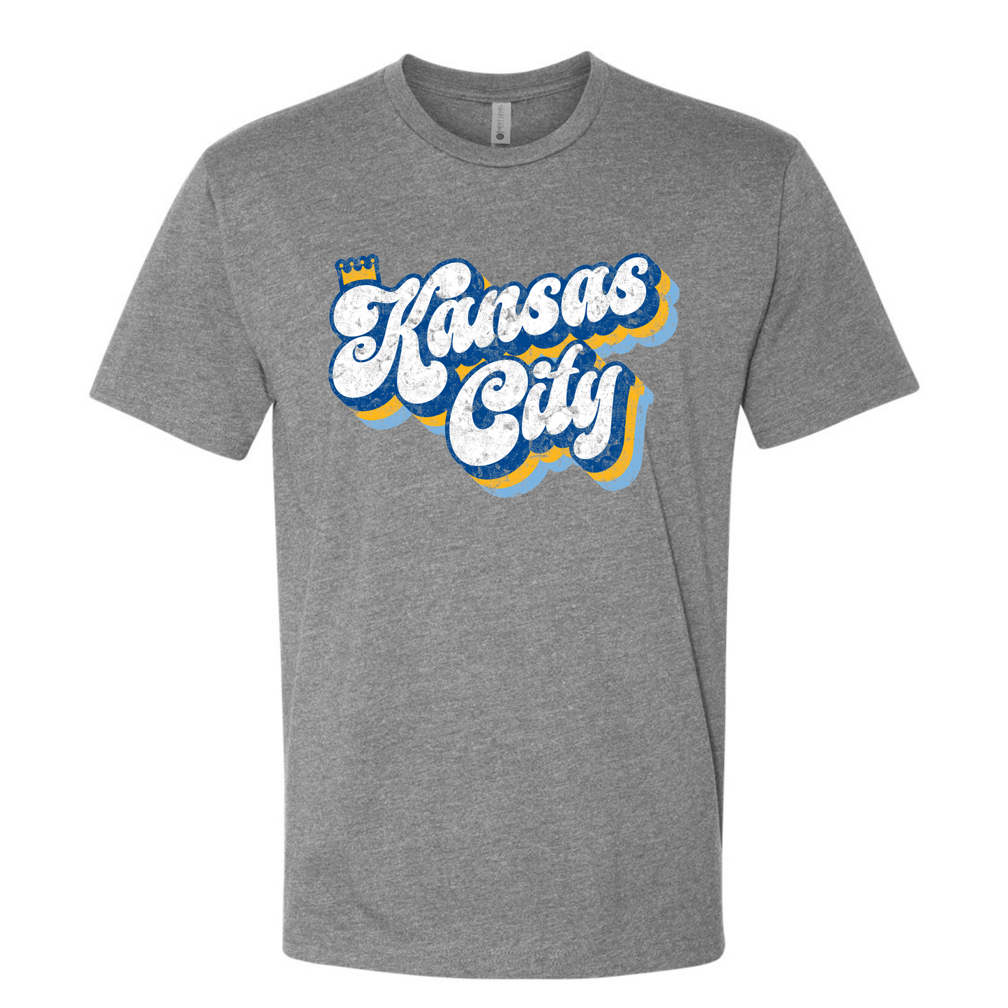 Distressed Kansas City on Gray