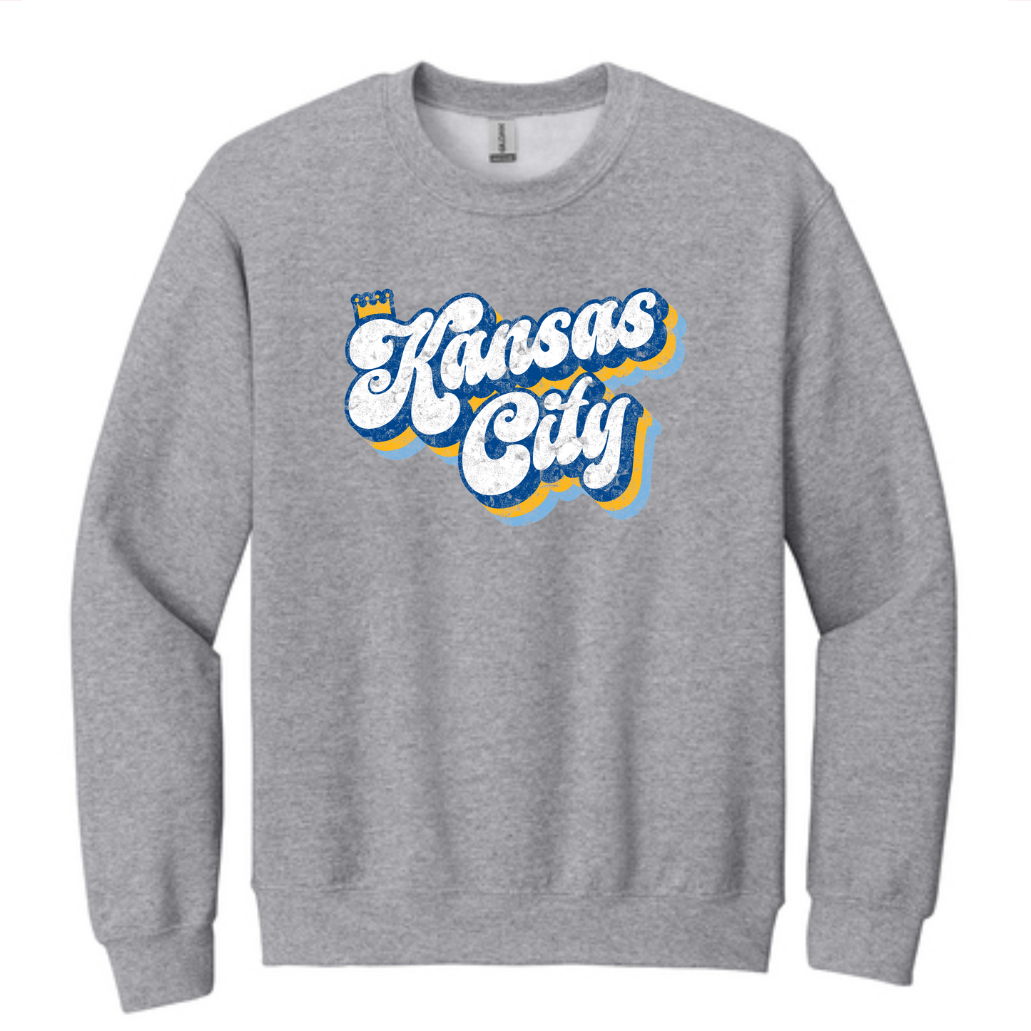 Distressed Kansas City on Gray